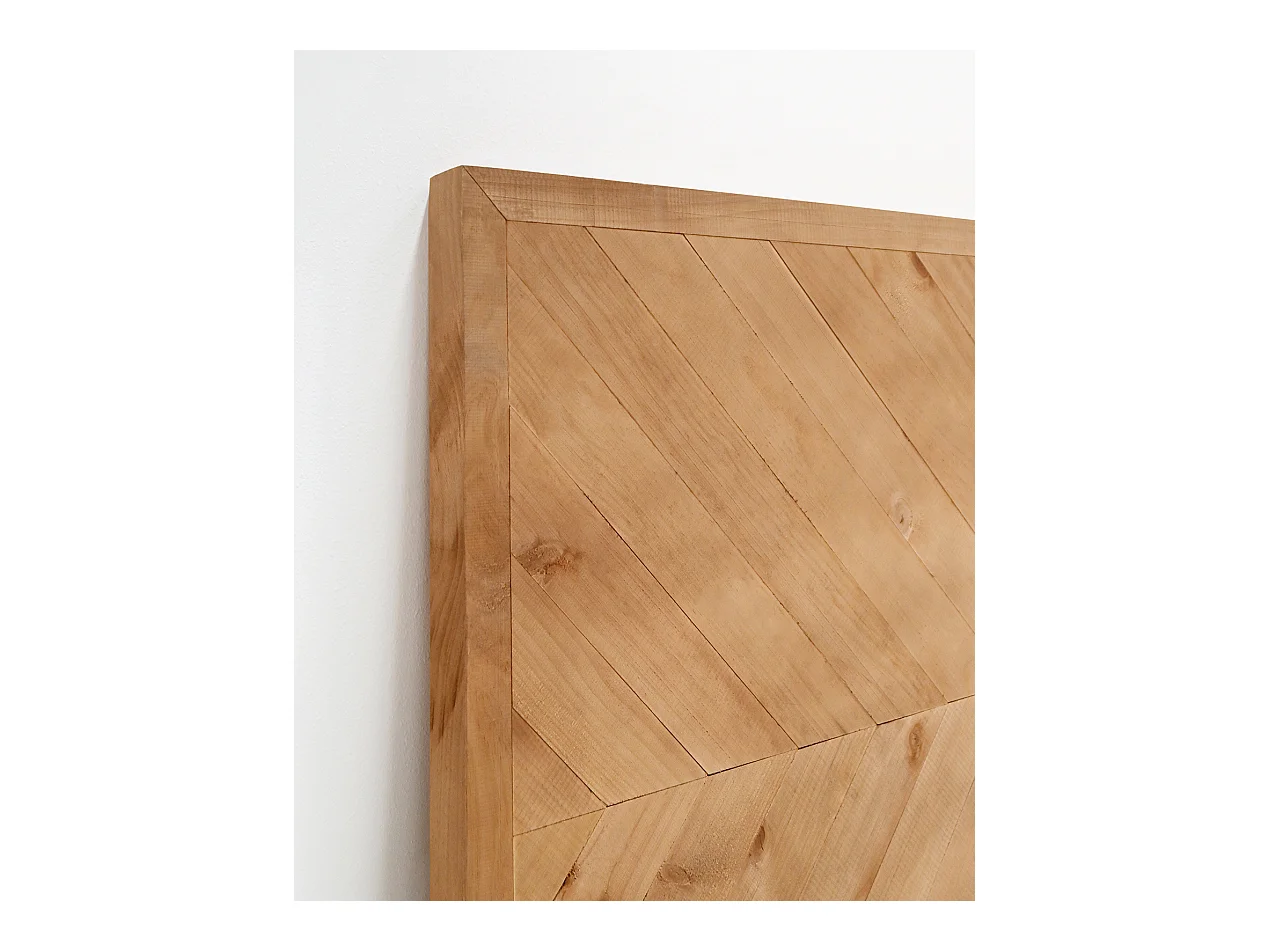 Testata del letto in legno in stile etnico rovere oscuro 165x80cm - VILLA - DECOWOOD