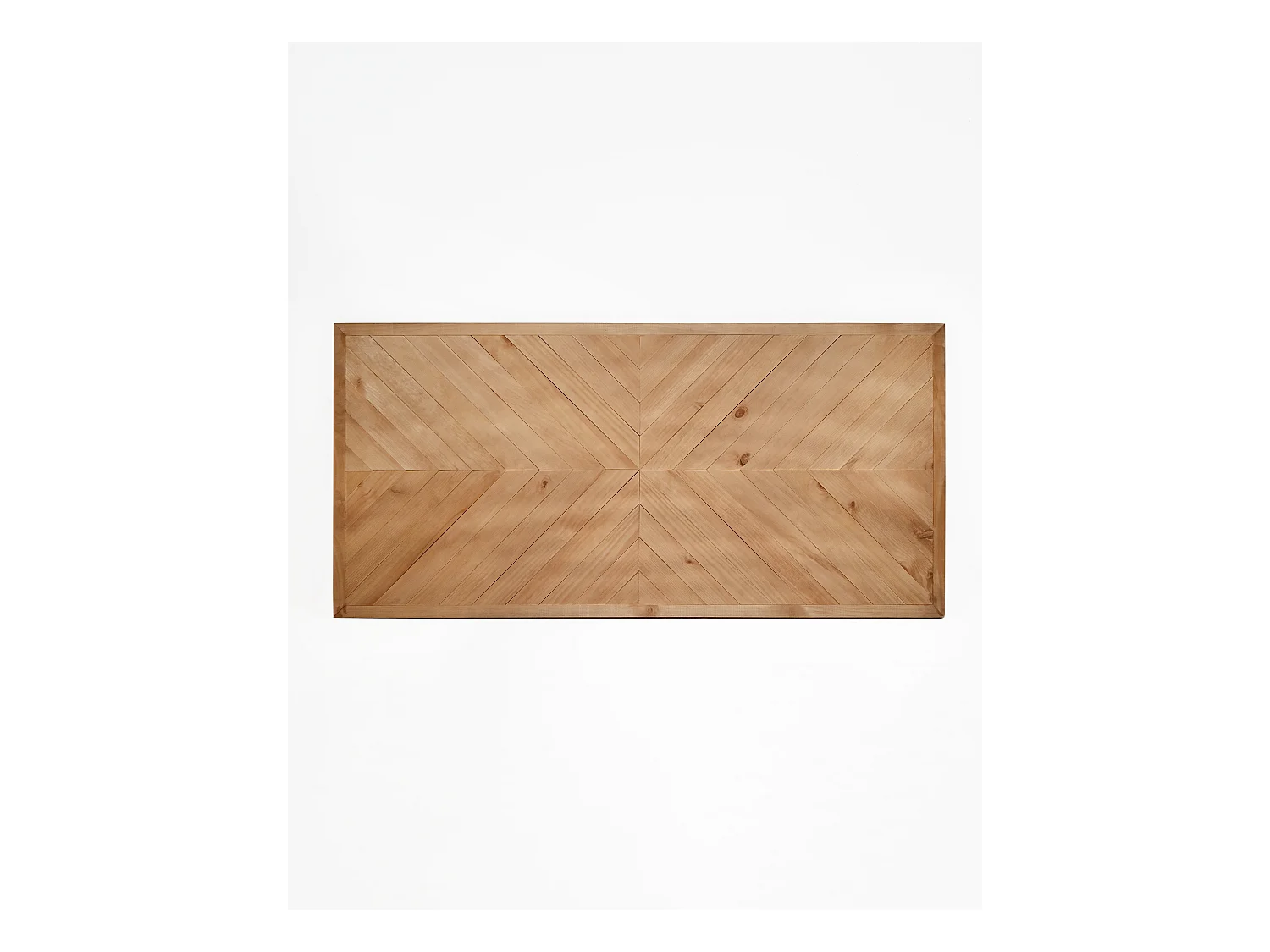 Testata del letto in legno in stile etnico rovere oscuro 165x80cm - VILLA - DECOWOOD