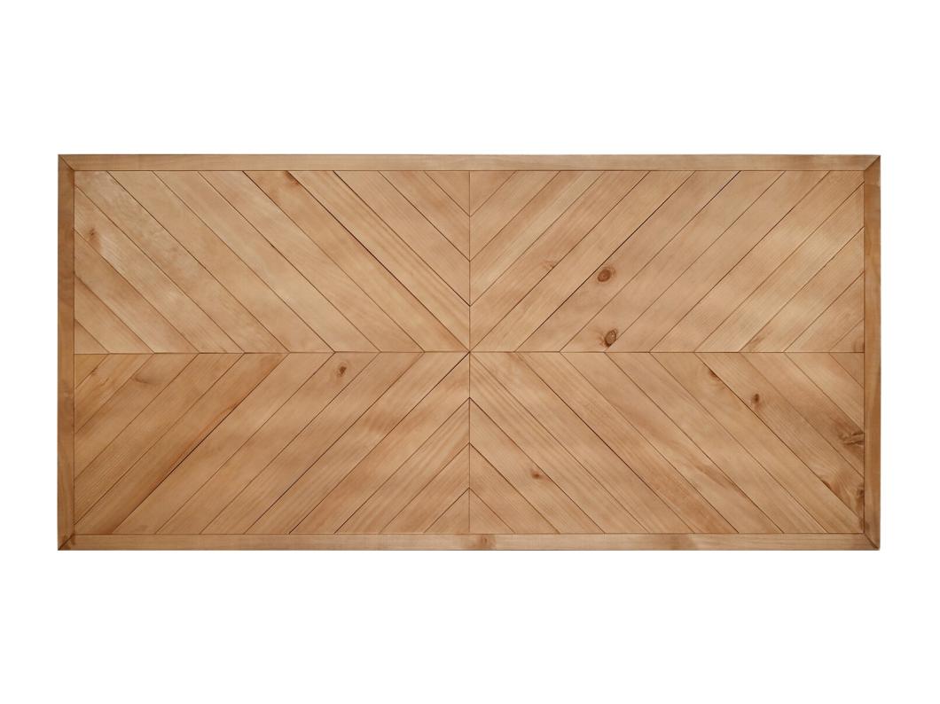 Testata del letto in legno in stile etnico rovere oscuro 165x80cm - VILLA - DECOWOOD