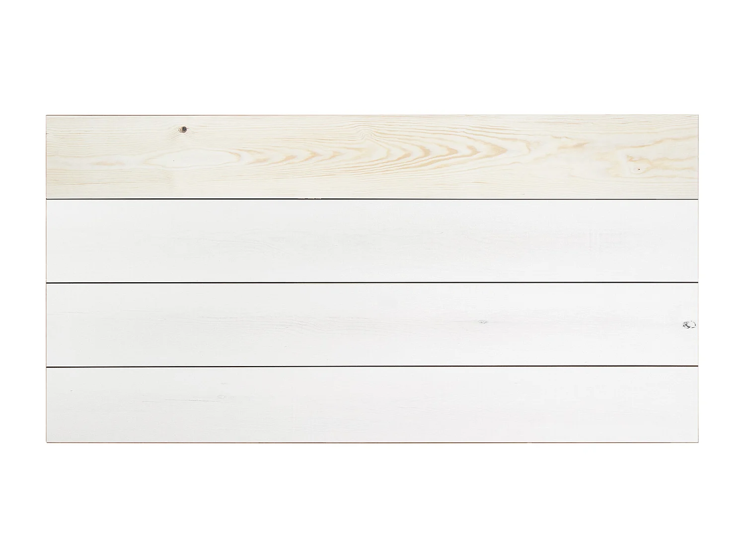 Testata del letto in legno in tono bianco 160x80cm - IRATI - DECOWOOD