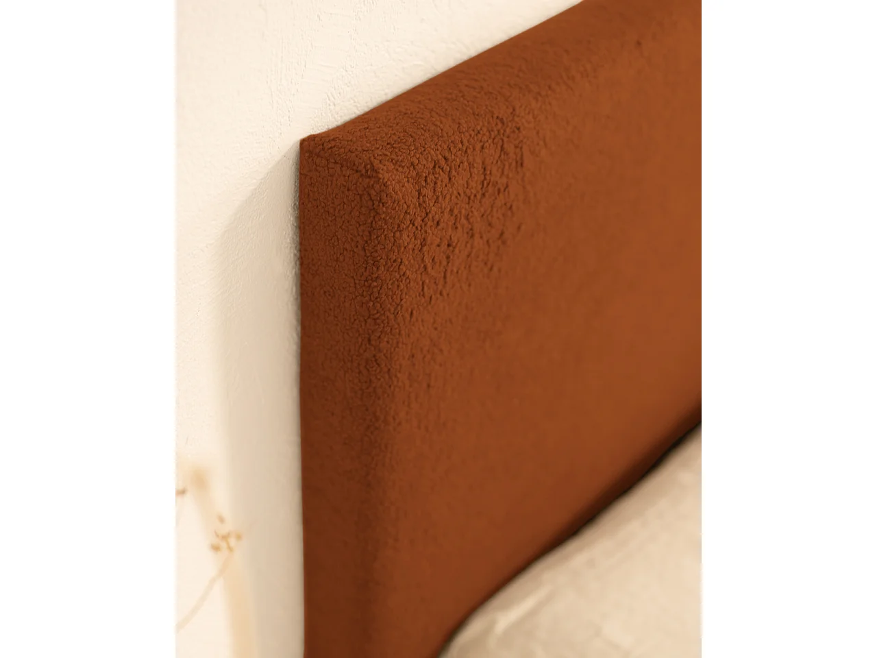 Tête de lit en coton terracota 135x80cm - OSLO - DECOWOOD