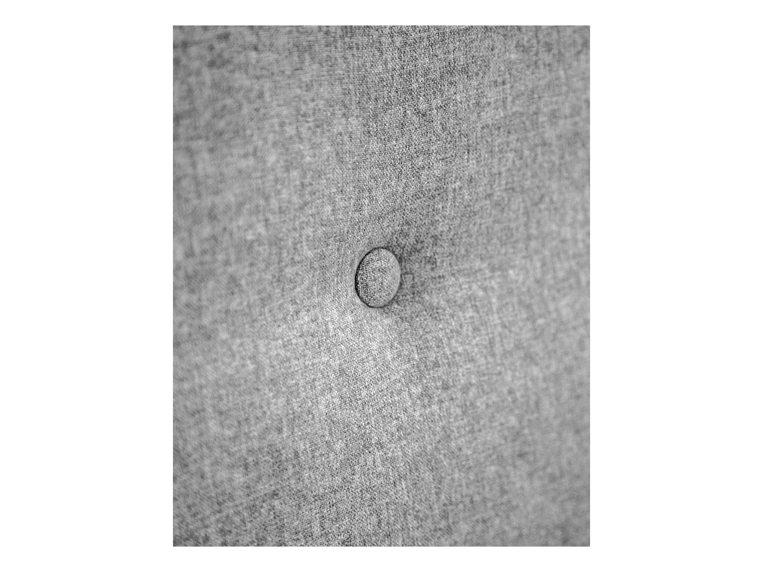 Cabecero de cama tapizado de poliester con botones en color gris de 160x80cm - ROC - DECOWOOD