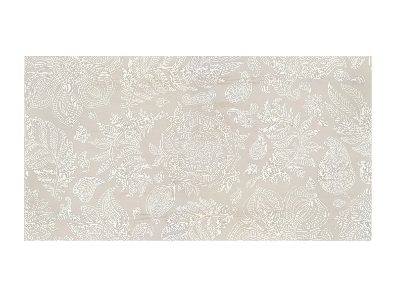 Cabecero de cama de madera maciza estampado motivo 'Rose' de 180x80cm - PRINT - DECOWOOD