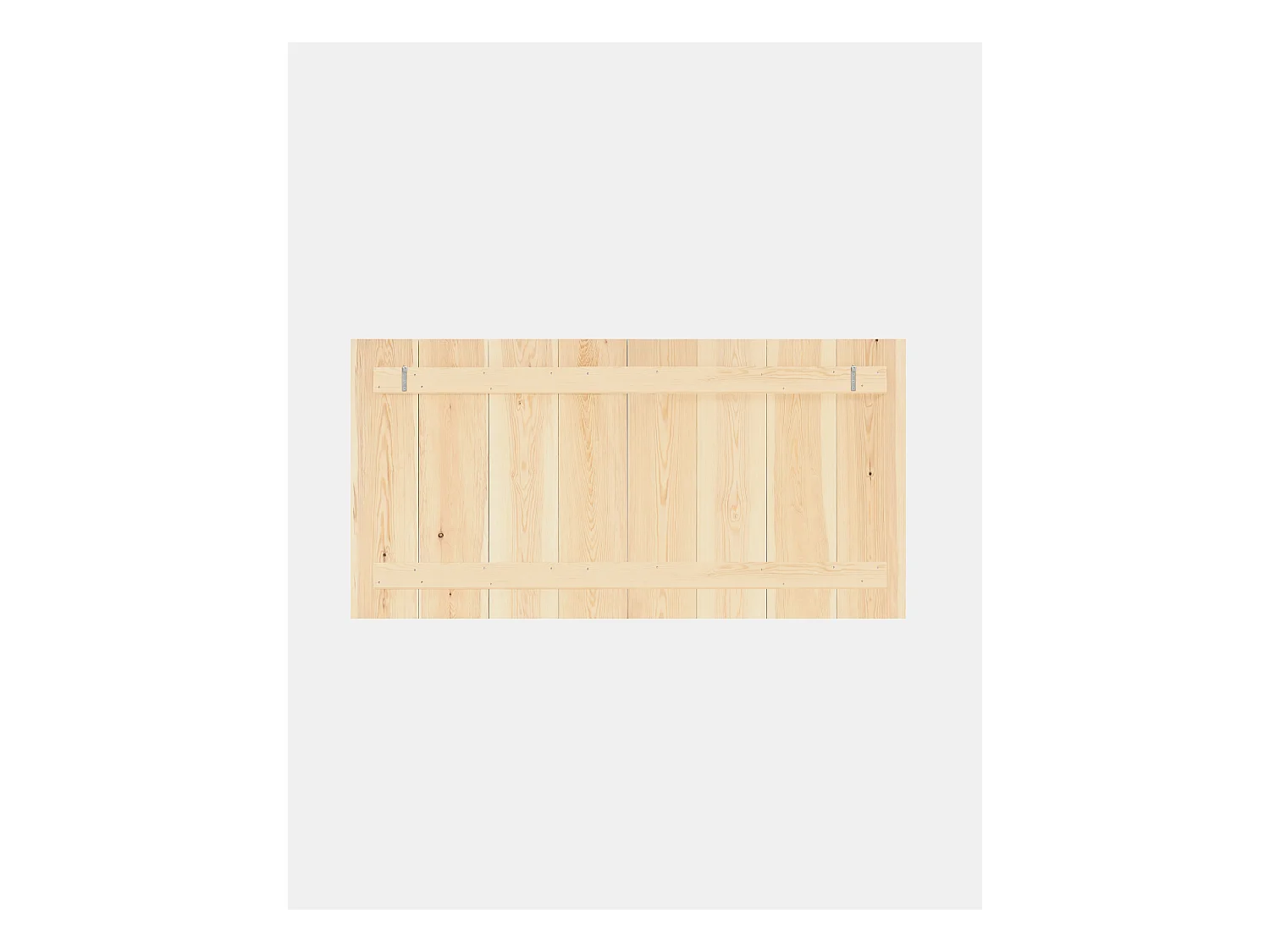 Cabecero de cama de madera maciza en tono natural de 140x80cm - FLANDES - DECOWOOD