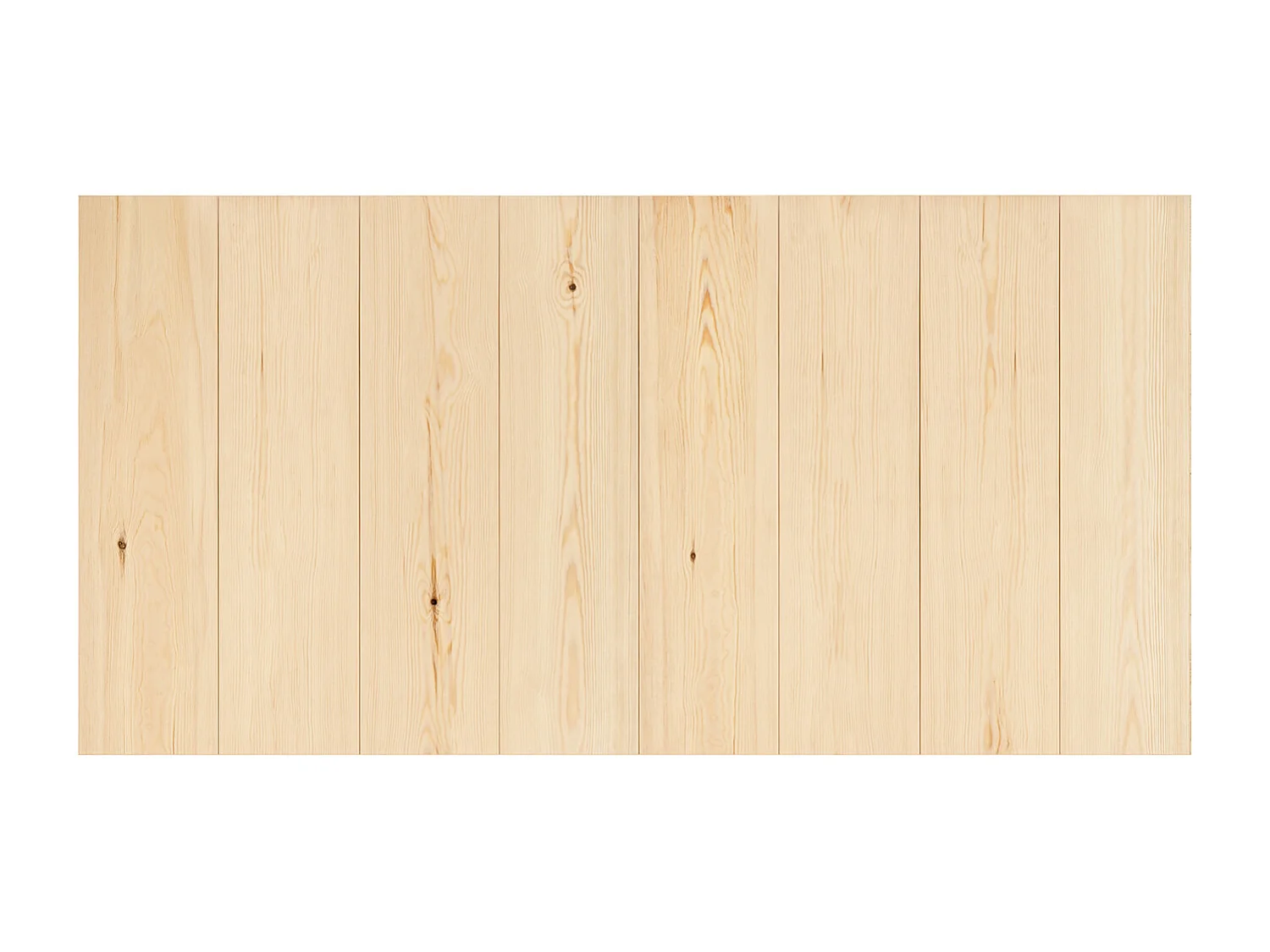 Tête de lit en bois de pin naturelle 140x80cm - FLANDES - DECOWOOD