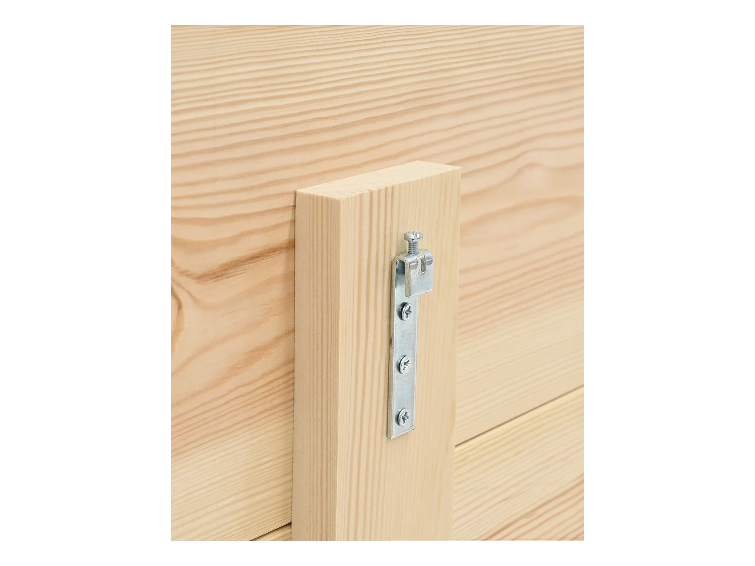 Cabecero de cama de madera maciza en tono blanco de 80x60cm - FLANDES - DECOWOOD