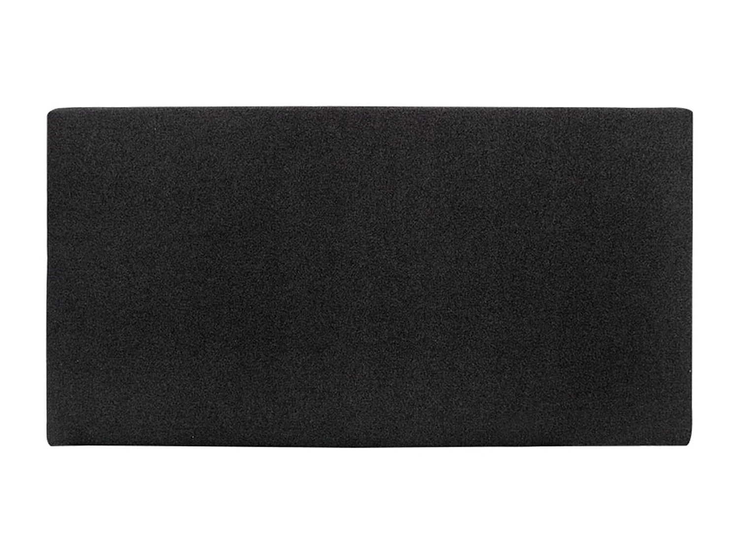 Tête de lit polyester lisse noir 90x80cm - BUDAPEST - DECOWOOD