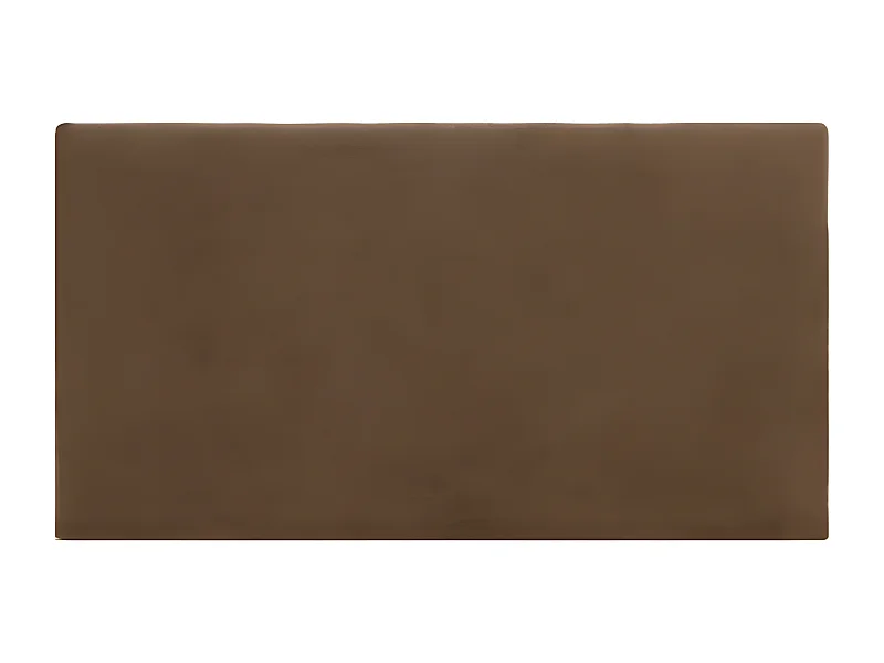 Cabecero de cama tapizado de algodón en color marrón de 150x80cm - OSLO - DECOWOOD