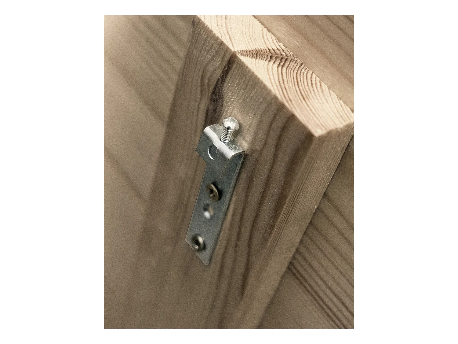 Testata del letto in legno in tono nero 100x60cm - FLANDES - DECOWOOD