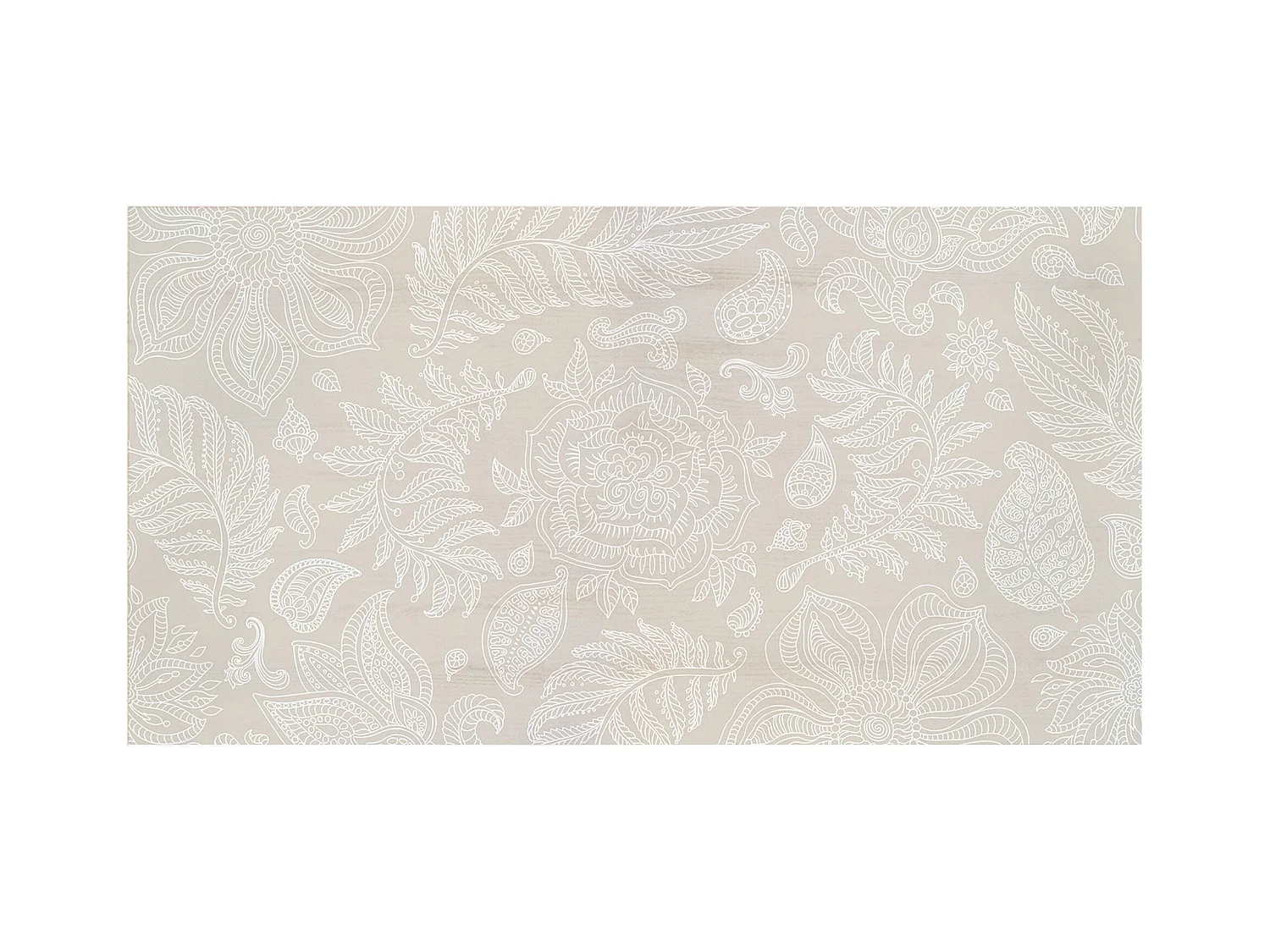 Cabecero de cama de madera maciza estampado motivo 'Rose' de 105x80cm - PRINT - DECOWOOD