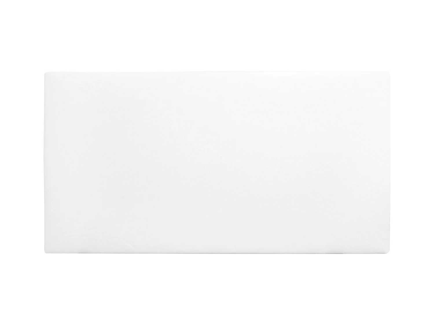 Cabecero de cama tapizado de polipiel liso en color blanco de 180x80cm - BUDAPEST - DECOWOOD