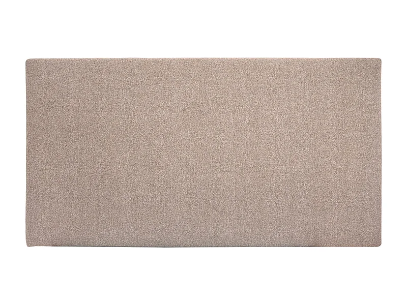 Cabecero de cama tapizado de poliester liso en color marrón de 180x80cm - BELDAD - DECOWOOD