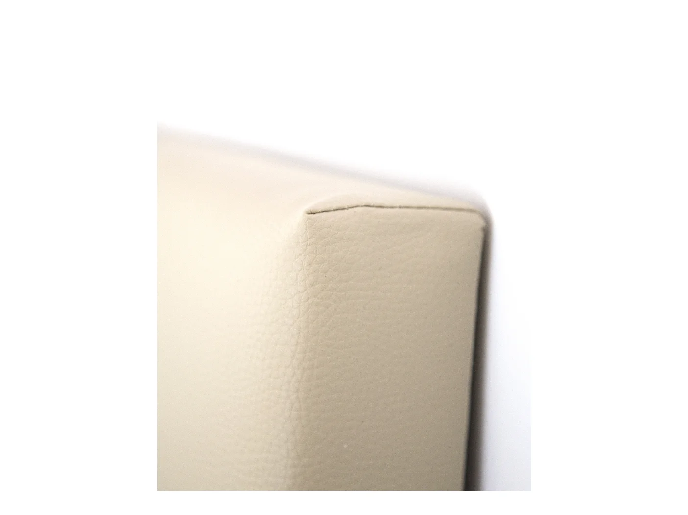 Cabecero de cama tapizado de polipiel liso en color beige de 200x80cm - BUDAPEST - DECOWOOD