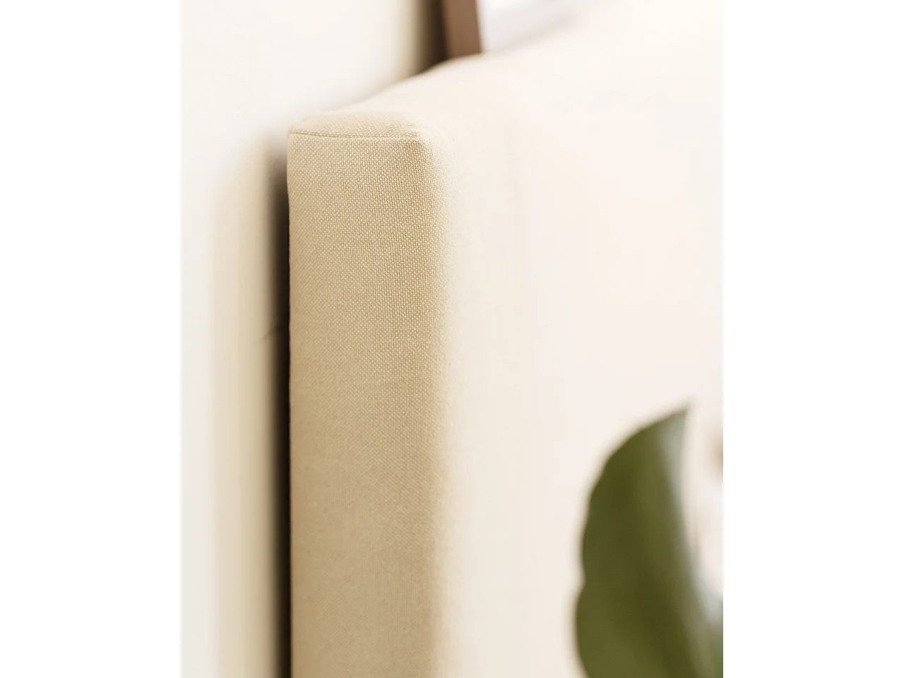 Tête de lit en coton beige 135x80cm - OLIVIA - DECOWOOD