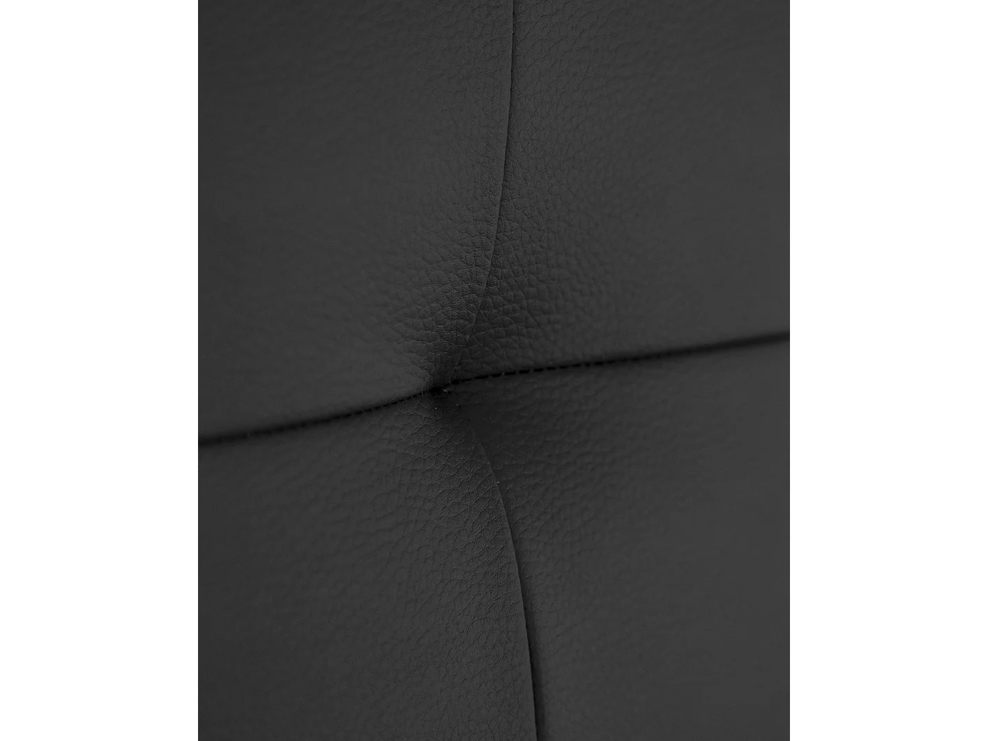 Tête de lit similicuir à capitonnée noir 200x80cm - NIEMI - DECOWOOD