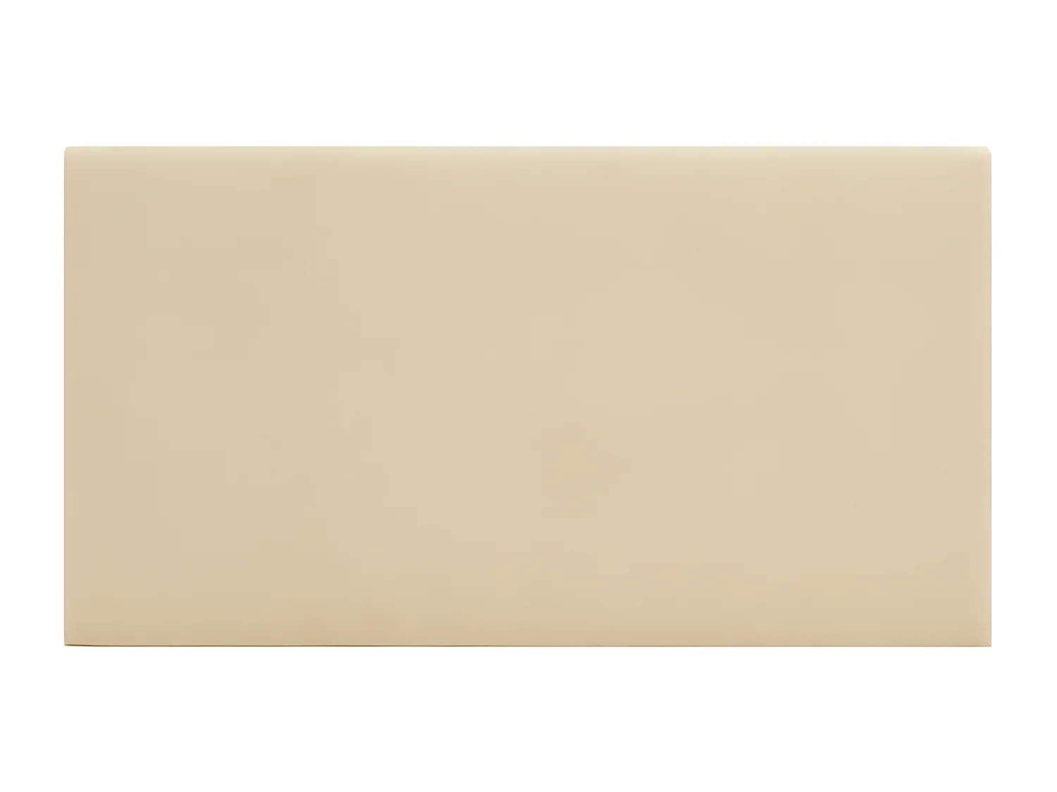 Testata del letto imbottita in cotone in tono beige 135x80cm - OSLO - DECOWOOD