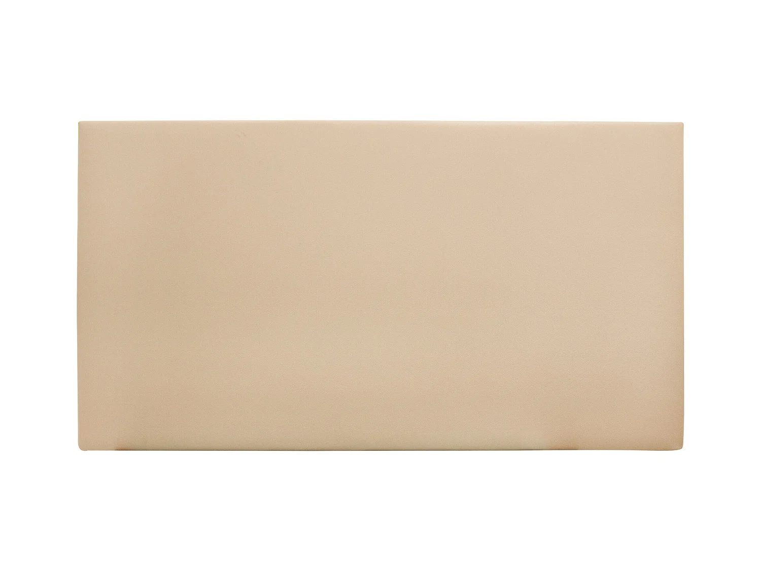 Tête de lit similicuir lisse marron 200x80cm - BUDAPEST - DECOWOOD
