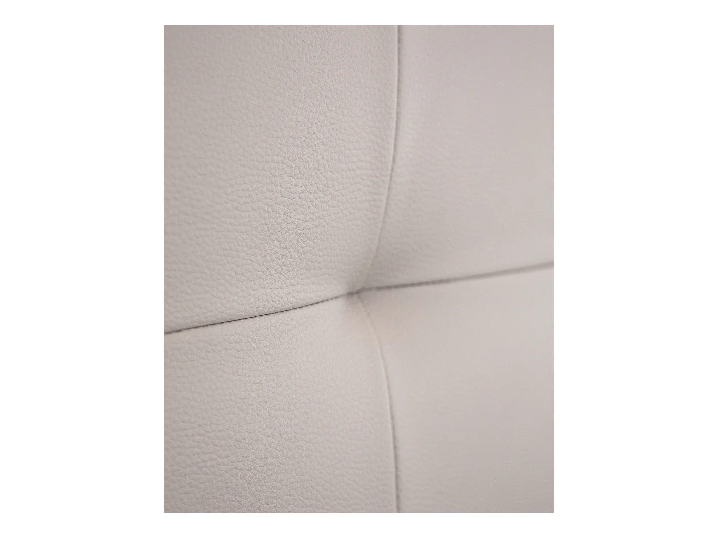 Testiera rivestita in pelle sintetica con pieghe tono marrone 90x80cm - NIEMI - DECOWOOD