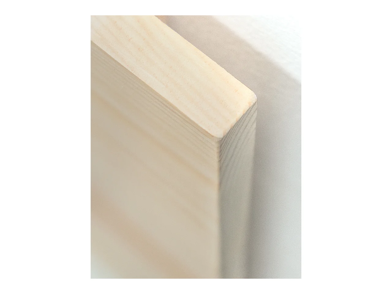 Cabecero de cama de madera maciza estampado motivo 'Ramas Protea tonos pardos' en tono natural de 105x80cm - PRINT - DECOWOOD