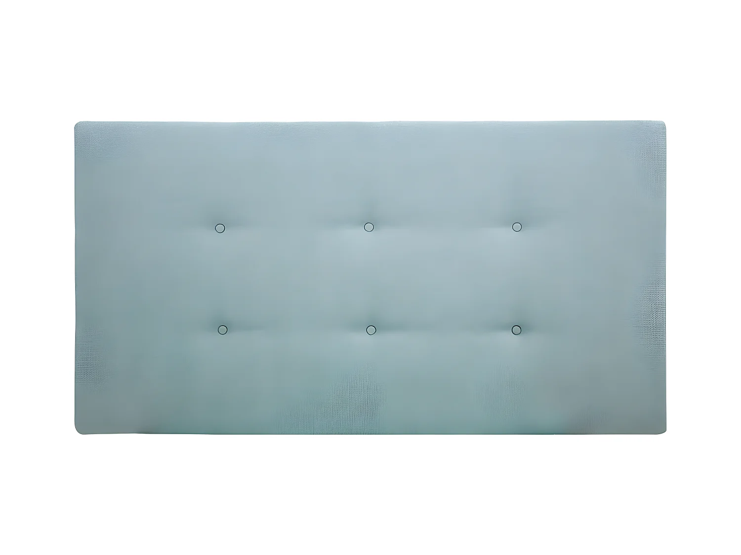 Cabecero de cama tapizado de poliester botones color verde azulado 180x80cm - ROC - DECOWOOD