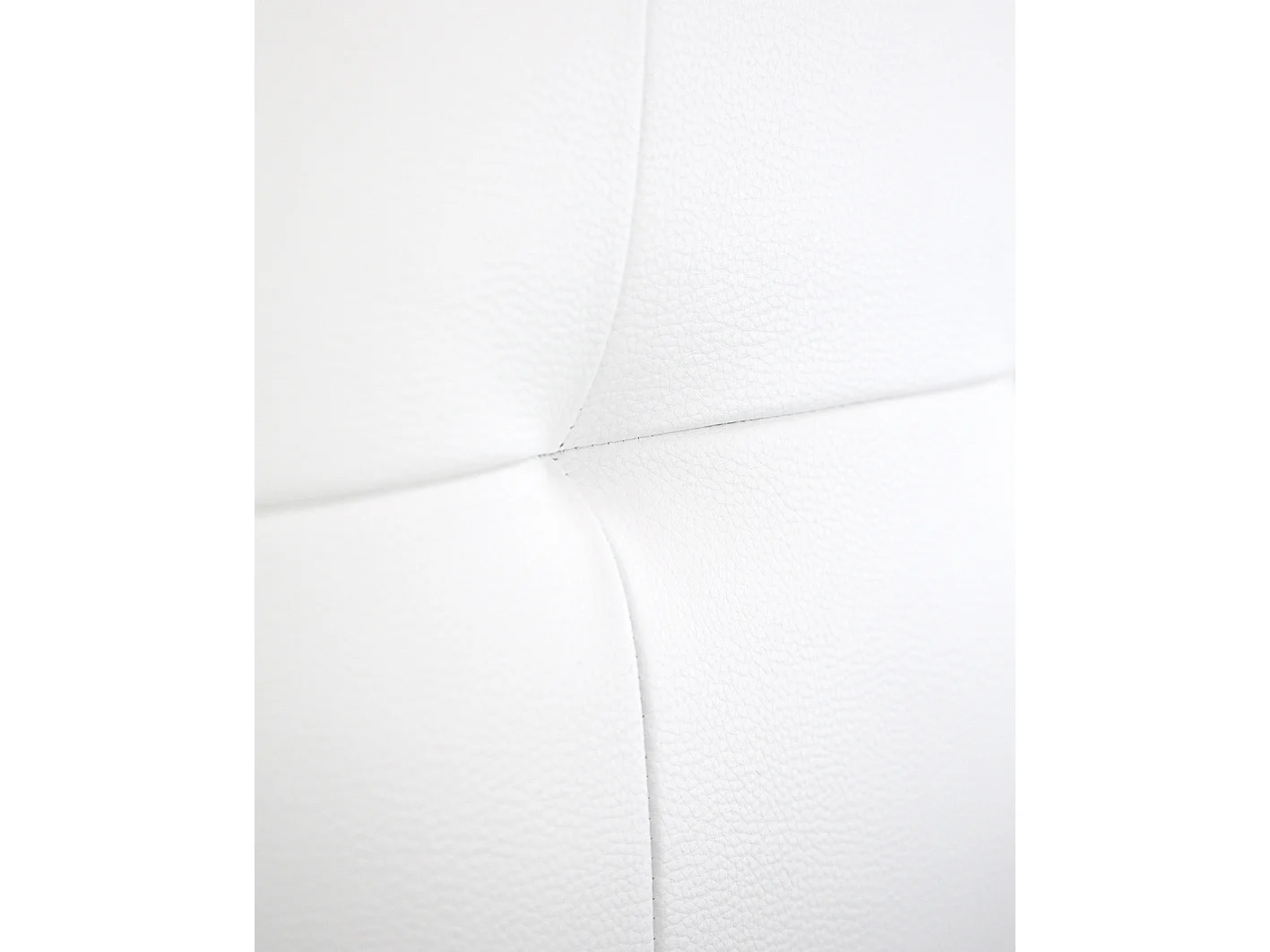 Tête de lit similicuir capitonnée blanche 180x80cm - NIEMI - DECOWOOD