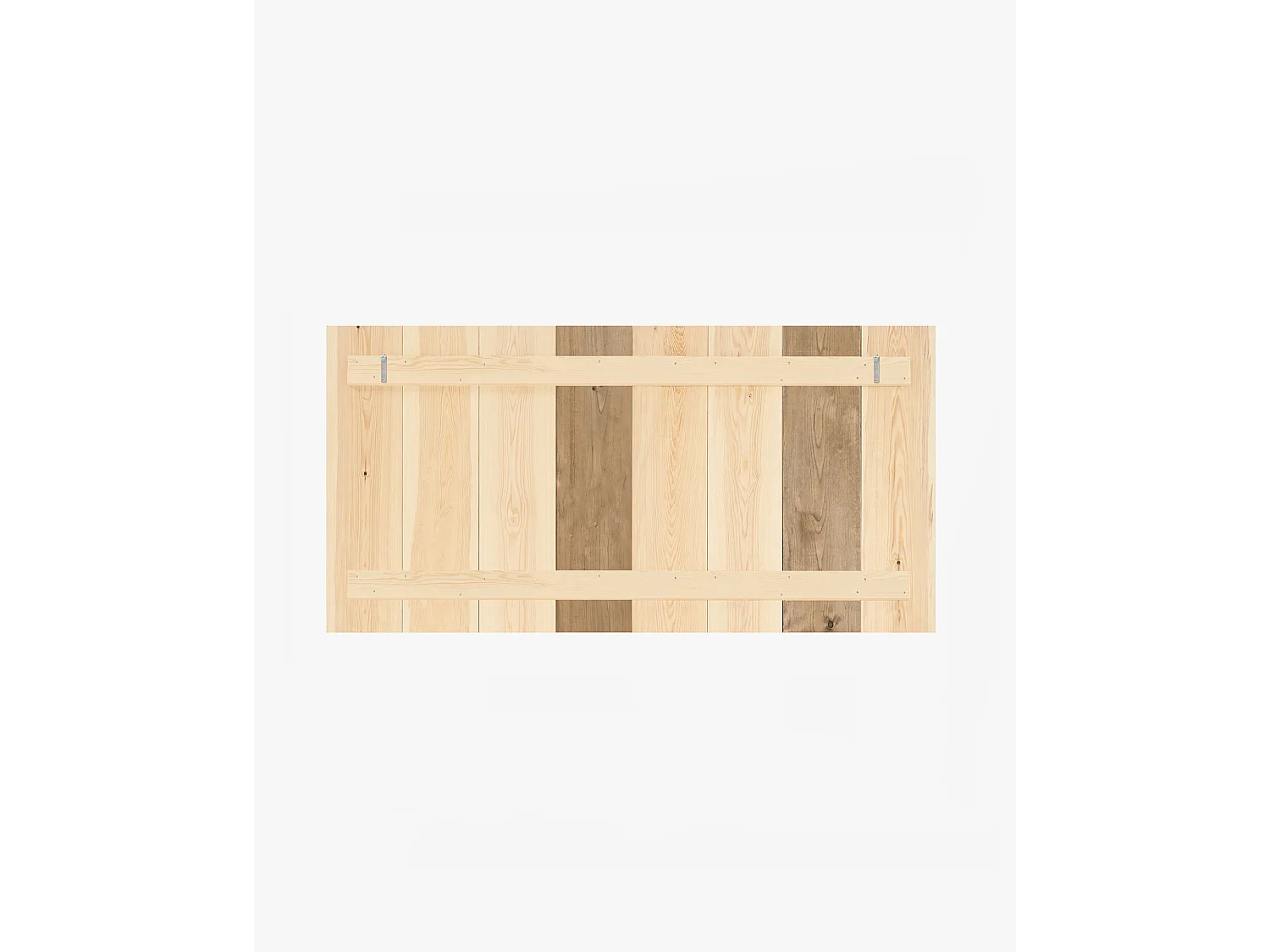 Tête de lit en bois de pin multicolore 100x60cm - FLANDES - DECOWOOD