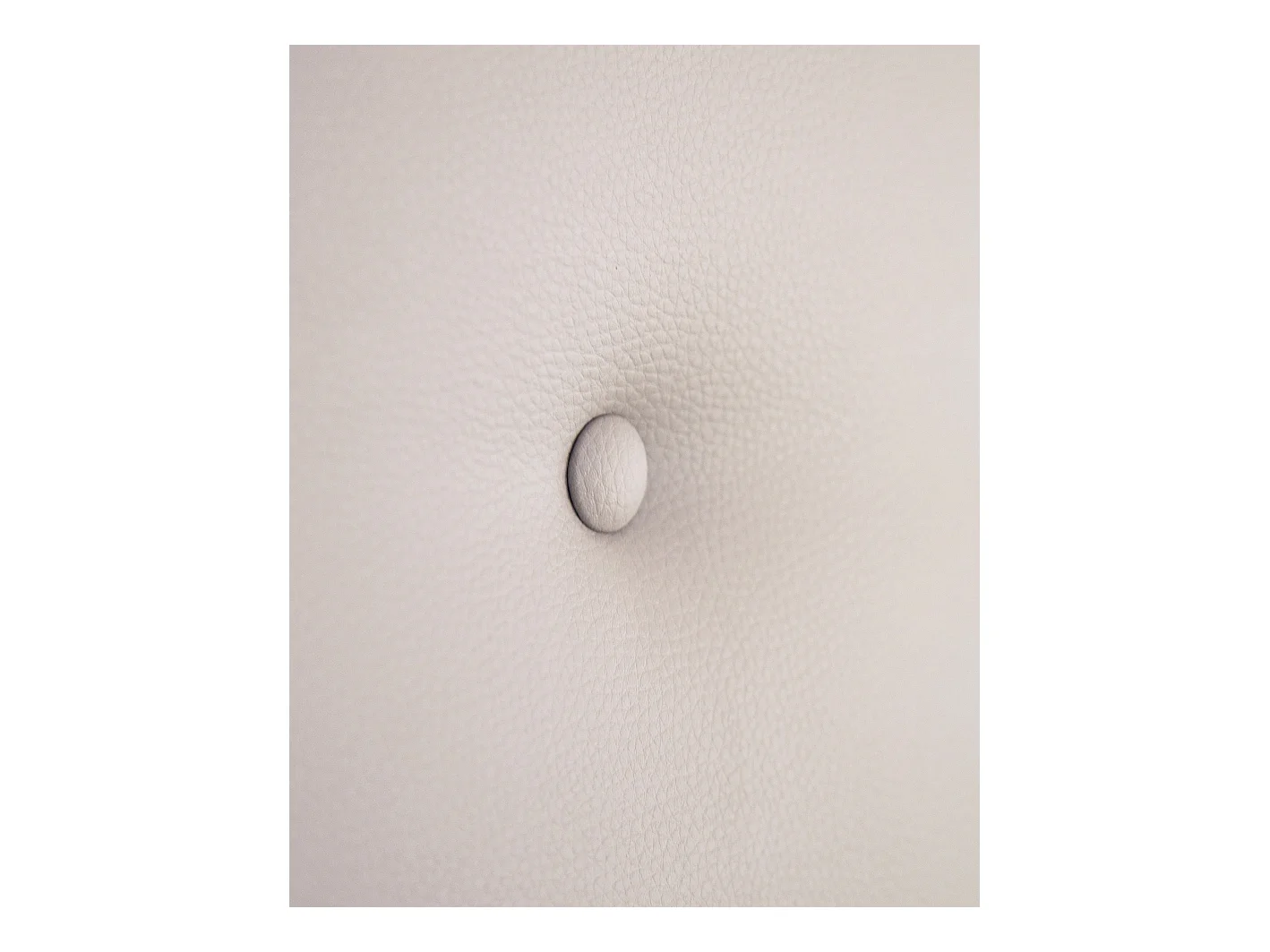 Testiera rivestita in pelle sintetica bottoni in tono marrone 160x80cm - FLORENCE - DECOWOOD