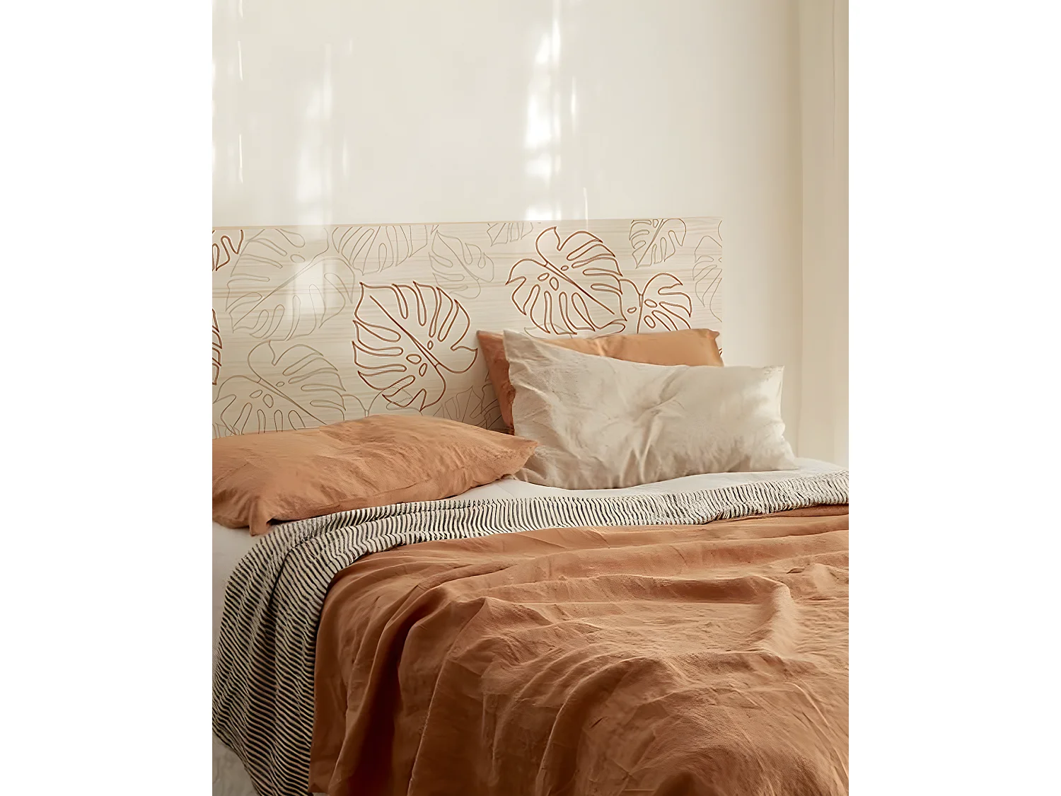 Tête de lit en bois de pin naturelle 180x80cm - PRINT - DECOWOOD