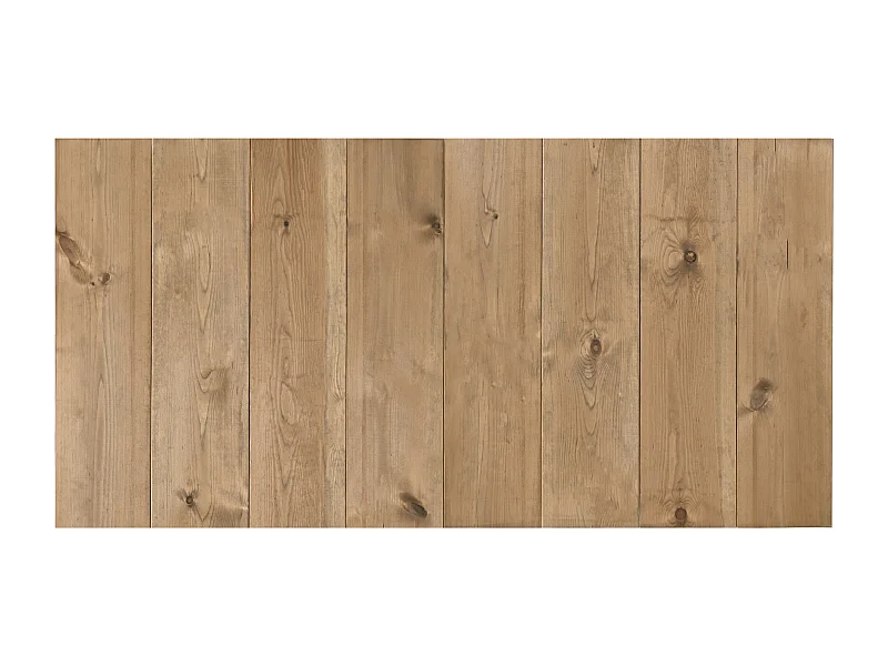 Cabecero de cama de madera maciza en tono roble oscuro de 80x60cm - FLANDES - DECOWOOD