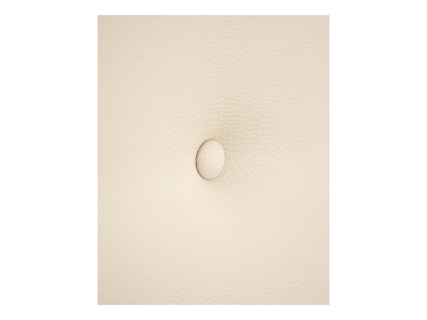 Testiera rivestita in pelle sintetica bottoni in tono beige 160x80cm - FLORENCE - DECOWOOD