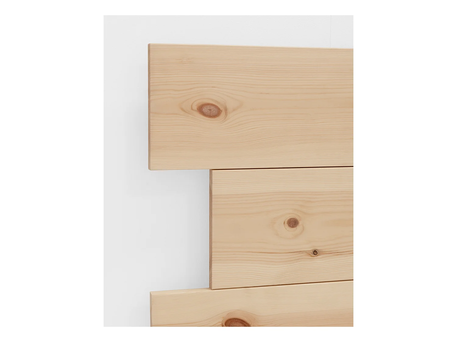 Cabecero de cama de madera maciza en tono natural de 200x80cm - FLANDES - DECOWOOD