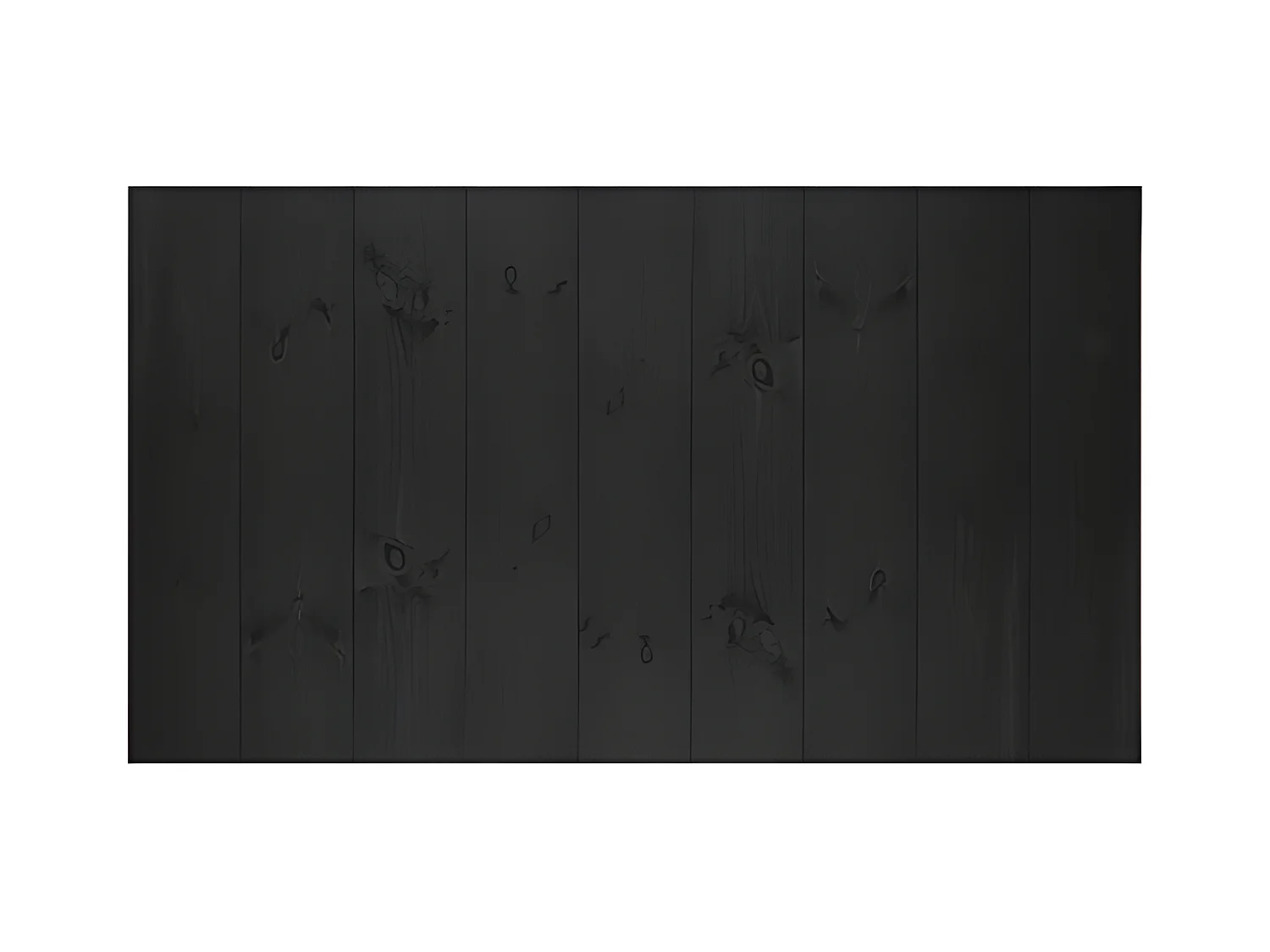 Tête de lit en bois de pin noire 200x80cm - FLANDES - DECOWOOD