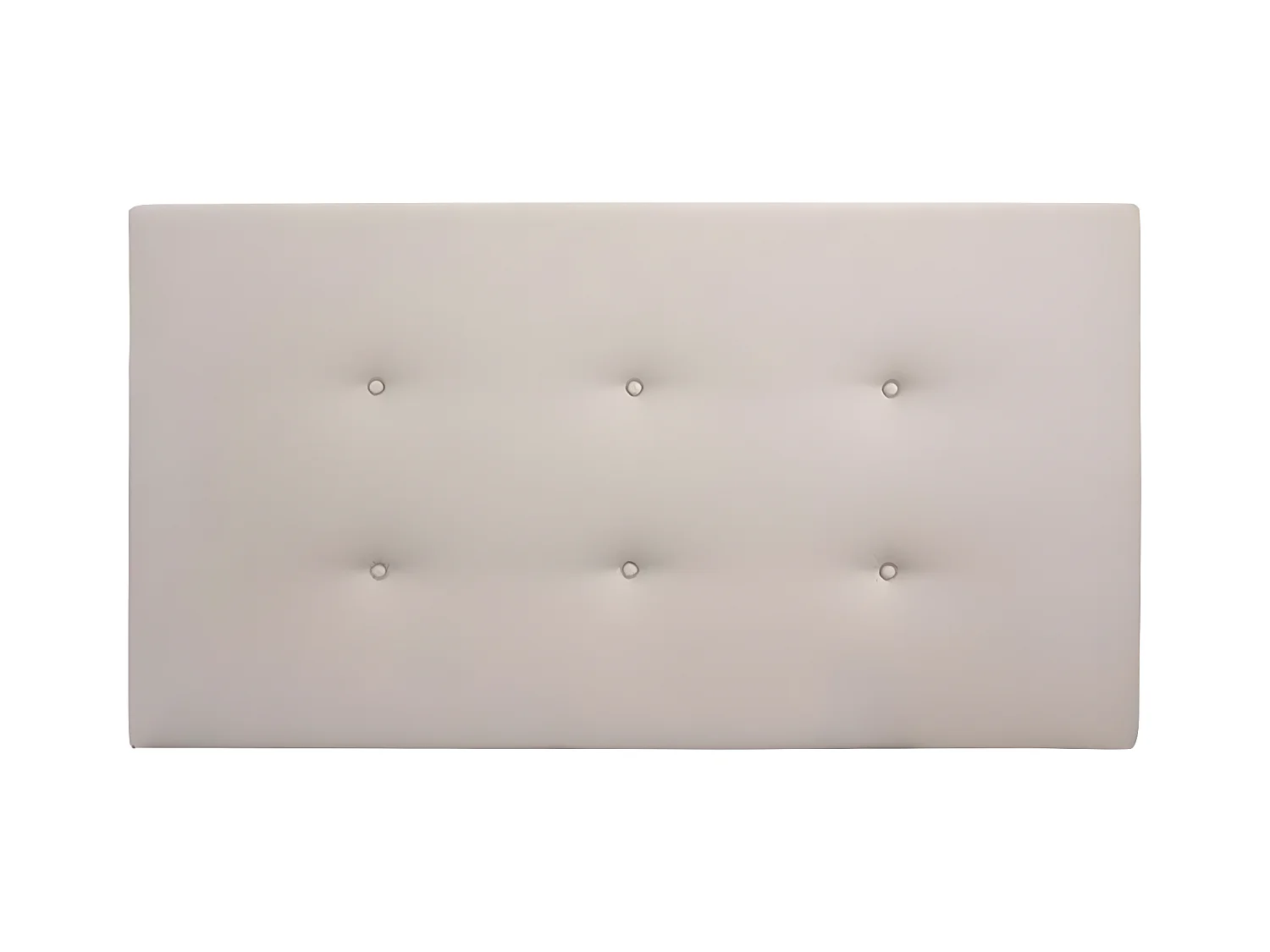 Tête de lit similicuir boutons marron 180x80cm - FLORENCE - DECOWOOD