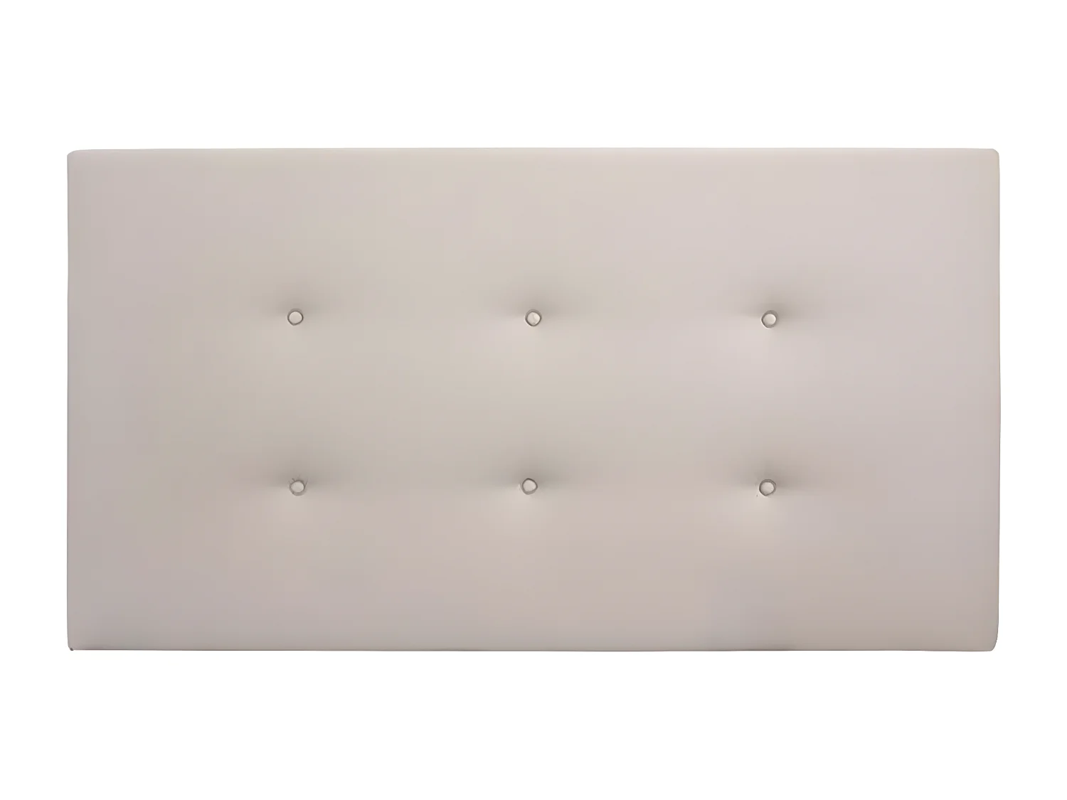 Tête de lit similicuir boutons marron 180x80cm - FLORENCE - DECOWOOD