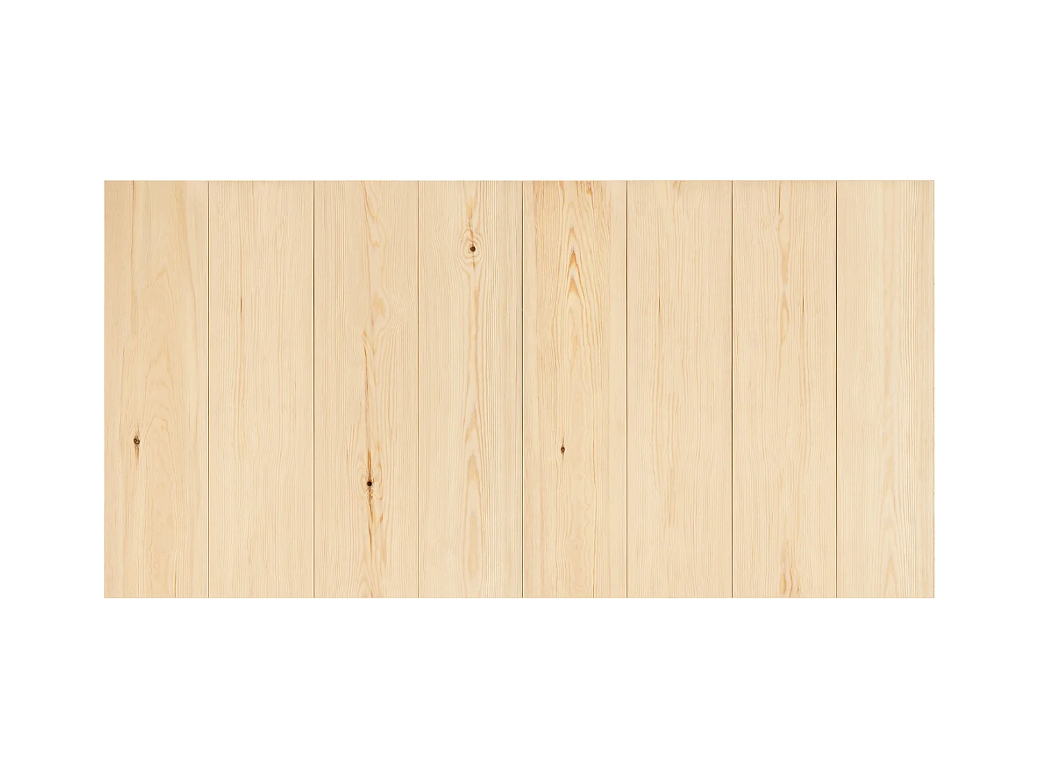 Cabecero de cama de madera maciza en tono natural de 180x80cm - FLANDES - DECOWOOD