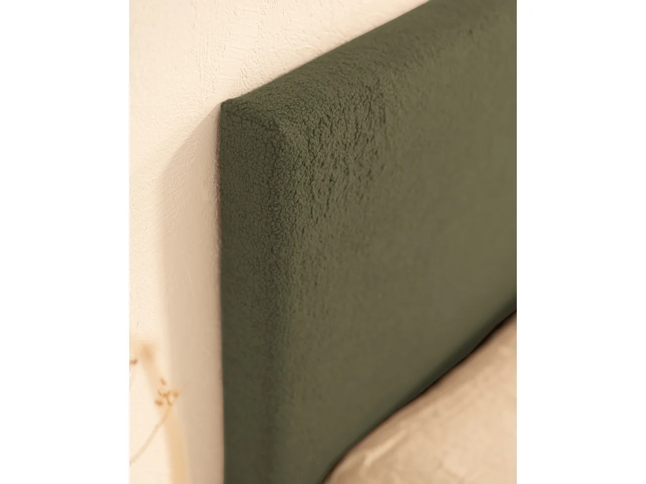 Tête de lit en coton verte 180x80cm - OSLO - DECOWOOD