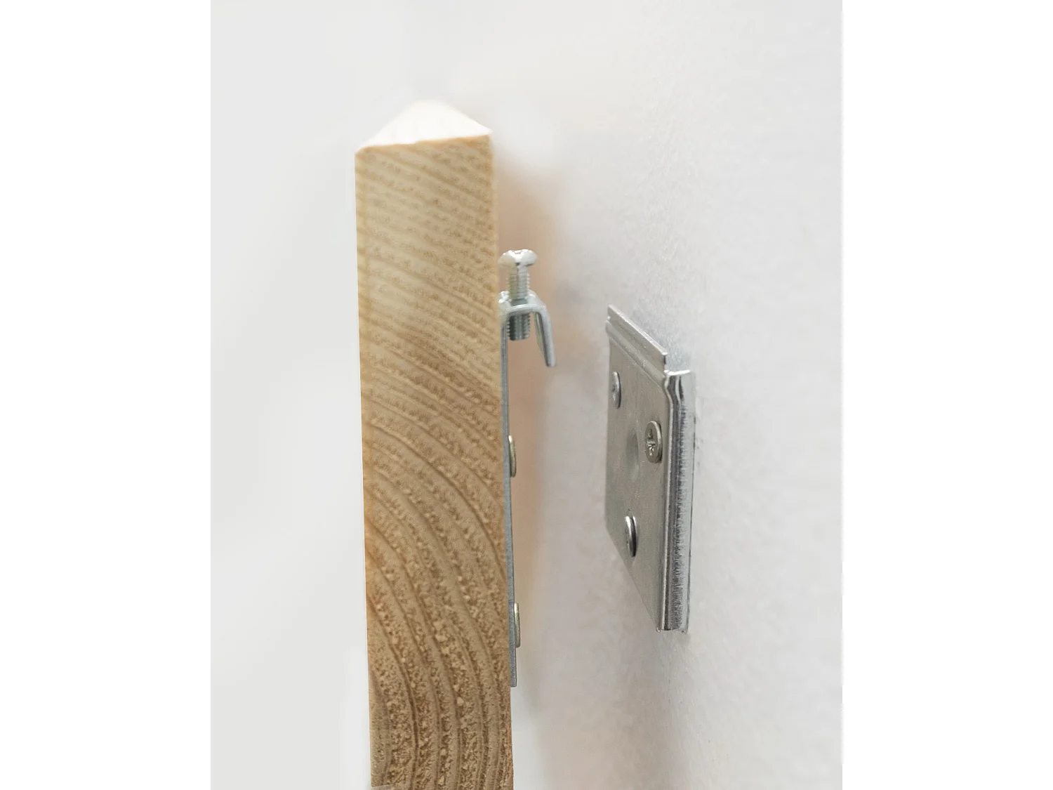 Cabecero de cama de madera maciza estampado motivo 'One Line' en tono natural de 180x80cm - PRINT - DECOWOOD