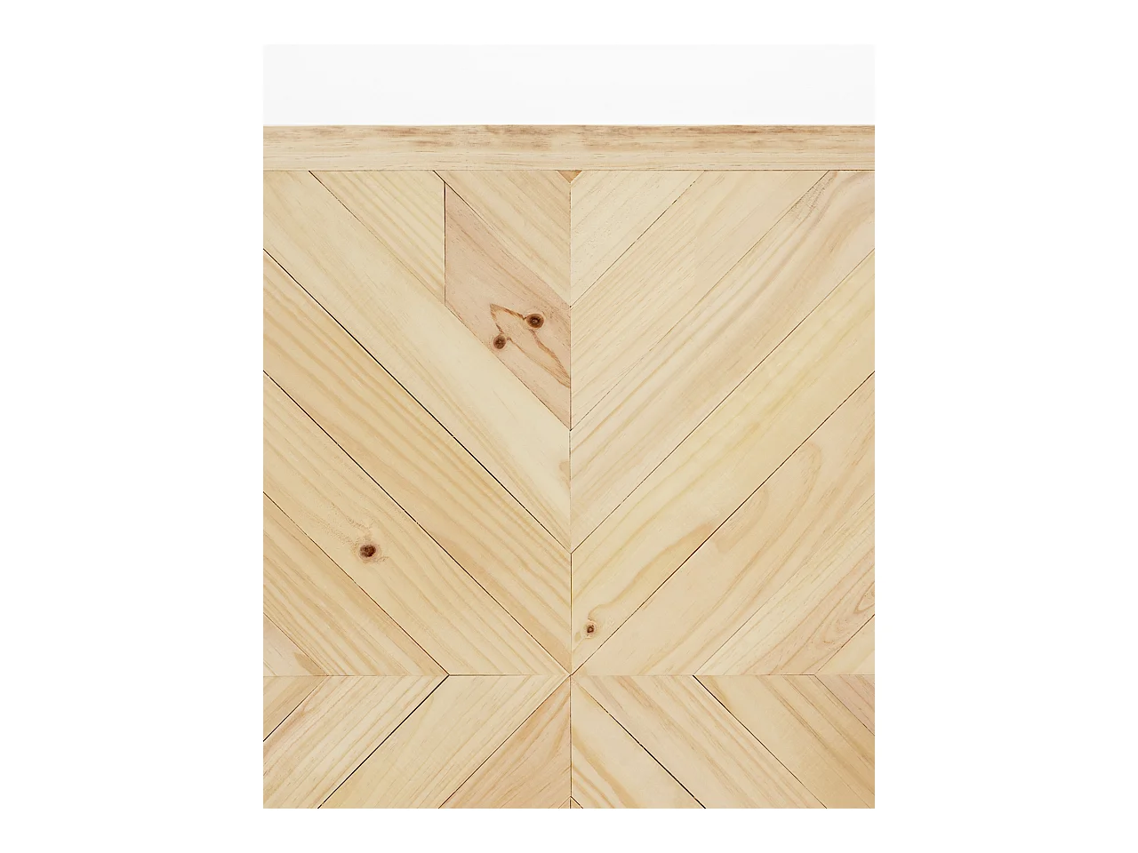 Tête de lit en bois de pin ethnique naturelle 165x80cm - VILLA - DECOWOOD