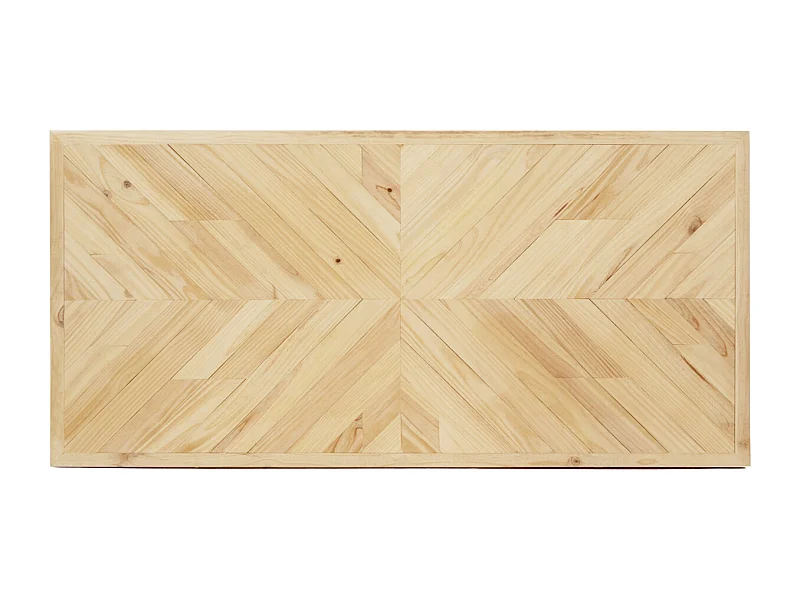 Cabecero de cama de madera maciza estilo étnico en tono natural de 80x165cm - VILLA - DECOWOOD