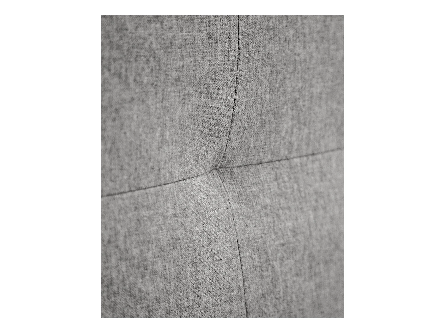 Tête de lit polyester capitonnée grise 90x80cm - ALAN - DECOWOOD