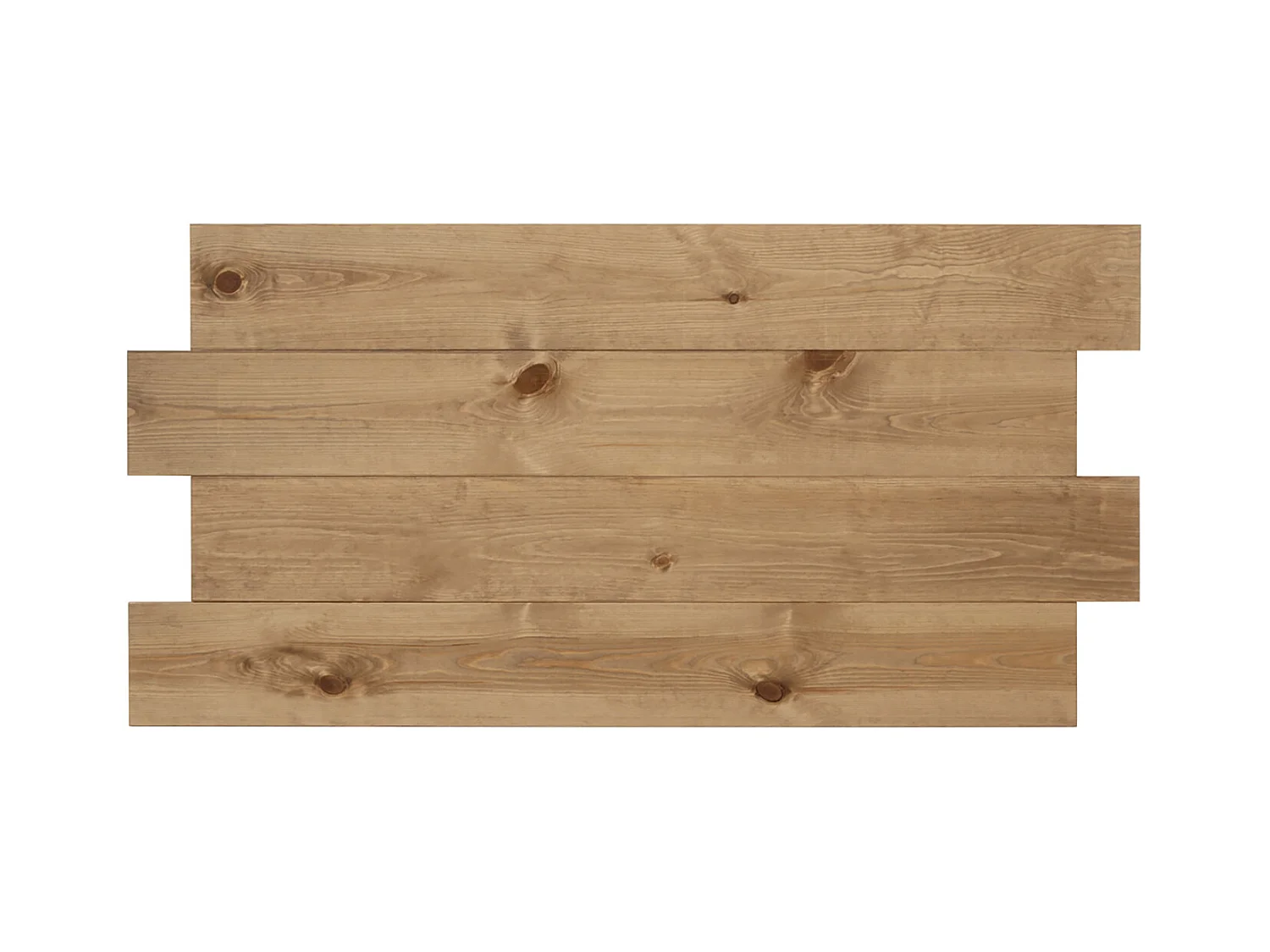 Testata del letto in legno asimmetrico in tono marrone 140x80cm - FLANDES - DECOWOOD