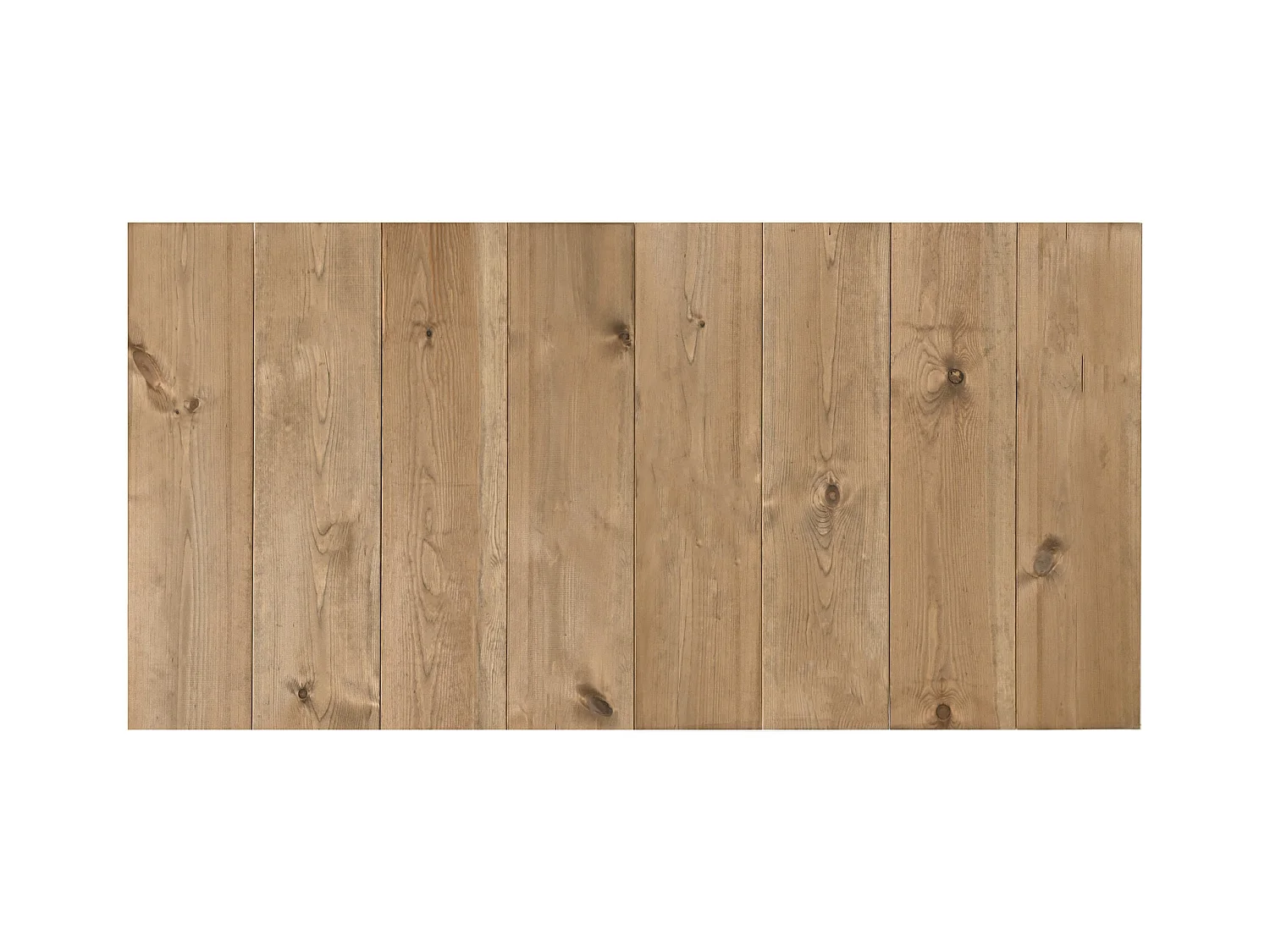 Cabecero de cama de madera maciza en tono roble oscuro de 180x80cm - FLANDES - DECOWOOD