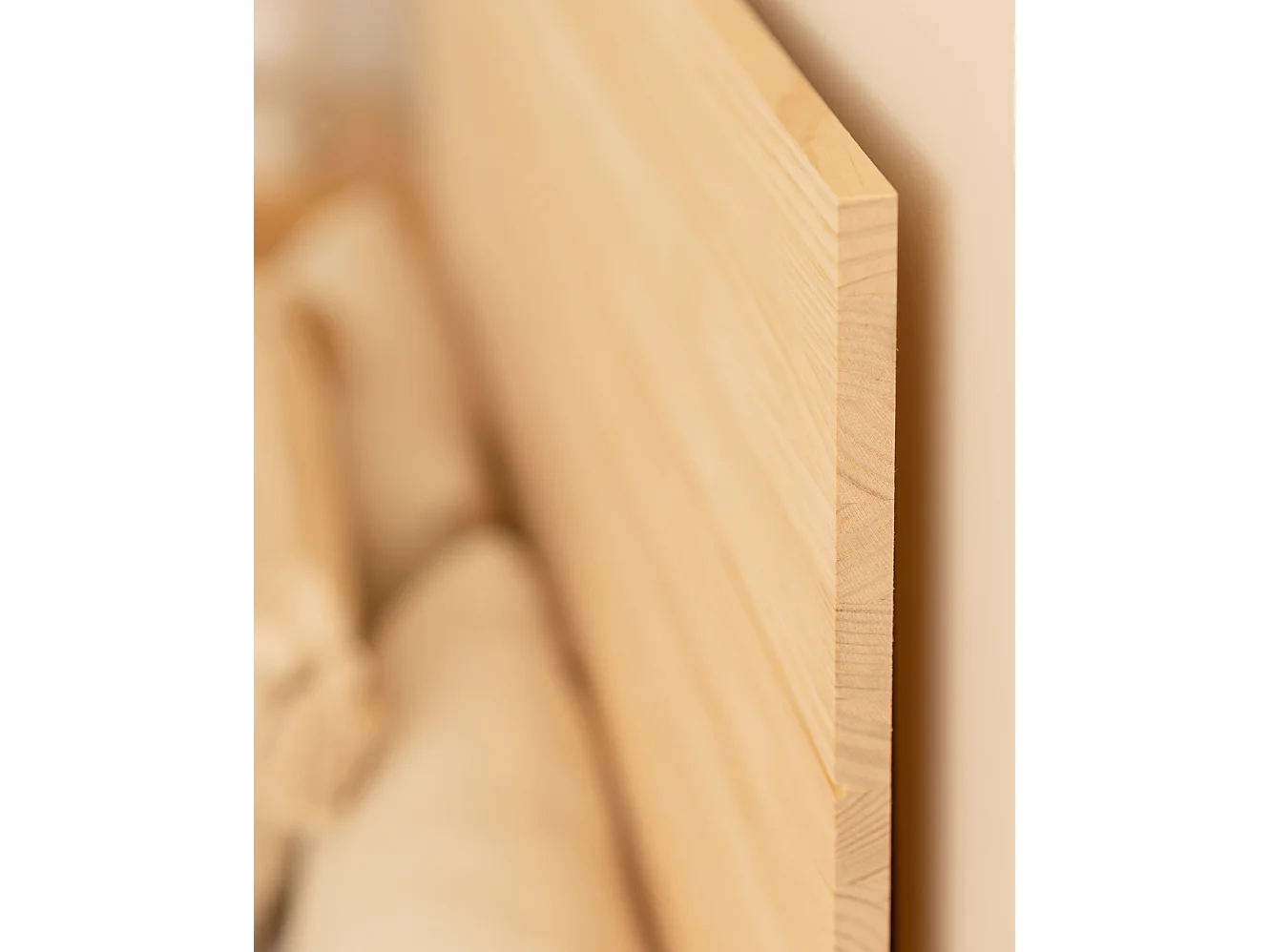 Tête de lit en bois de pin couleur naturel 180x80cm - RADIATA  - DECOWOOD