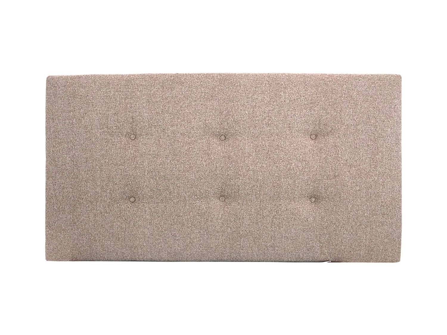Cabecero de cama tapizado de poliester con botones en color marrón de 200x80cm - ROC - DECOWOOD