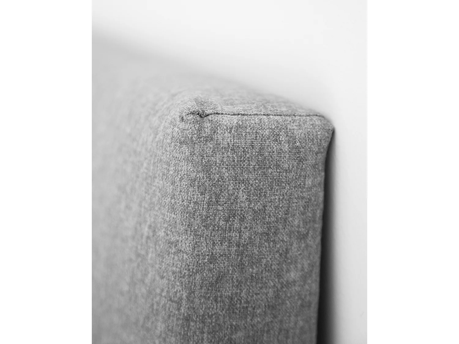 Tête de lit polyester boutons grise 90x80cm - ROC - DECOWOOD