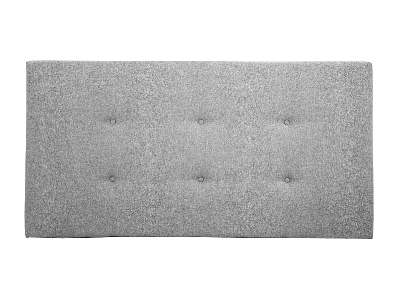 Tête de lit polyester boutons grise 90x80cm - ROC - DECOWOOD