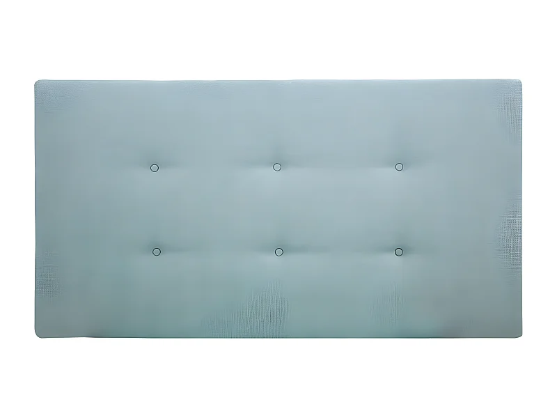 Tête de lit polyester boutons bleu-verte 90x80cm - ROC - DECOWOOD