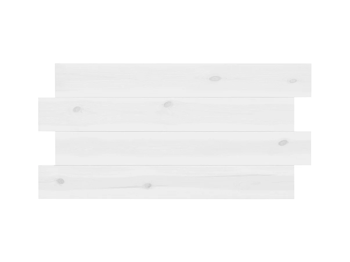 Cabecero de cama de madera maciza en tono blanco de 120x60cm - FLANDES - DECOWOOD