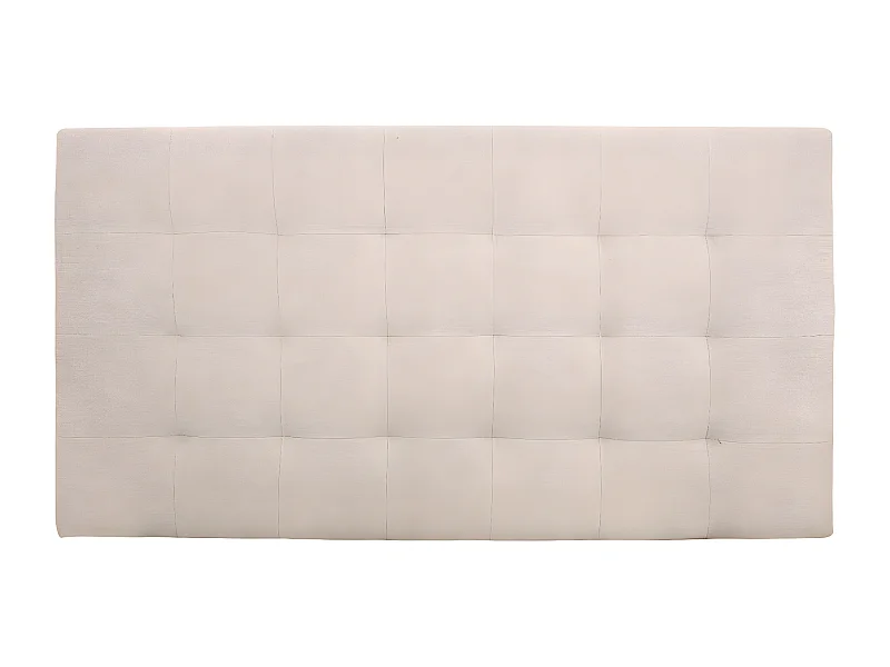 Tête de lit polyester capitonnée beige 180x80cm - ALAN - DECOWOOD