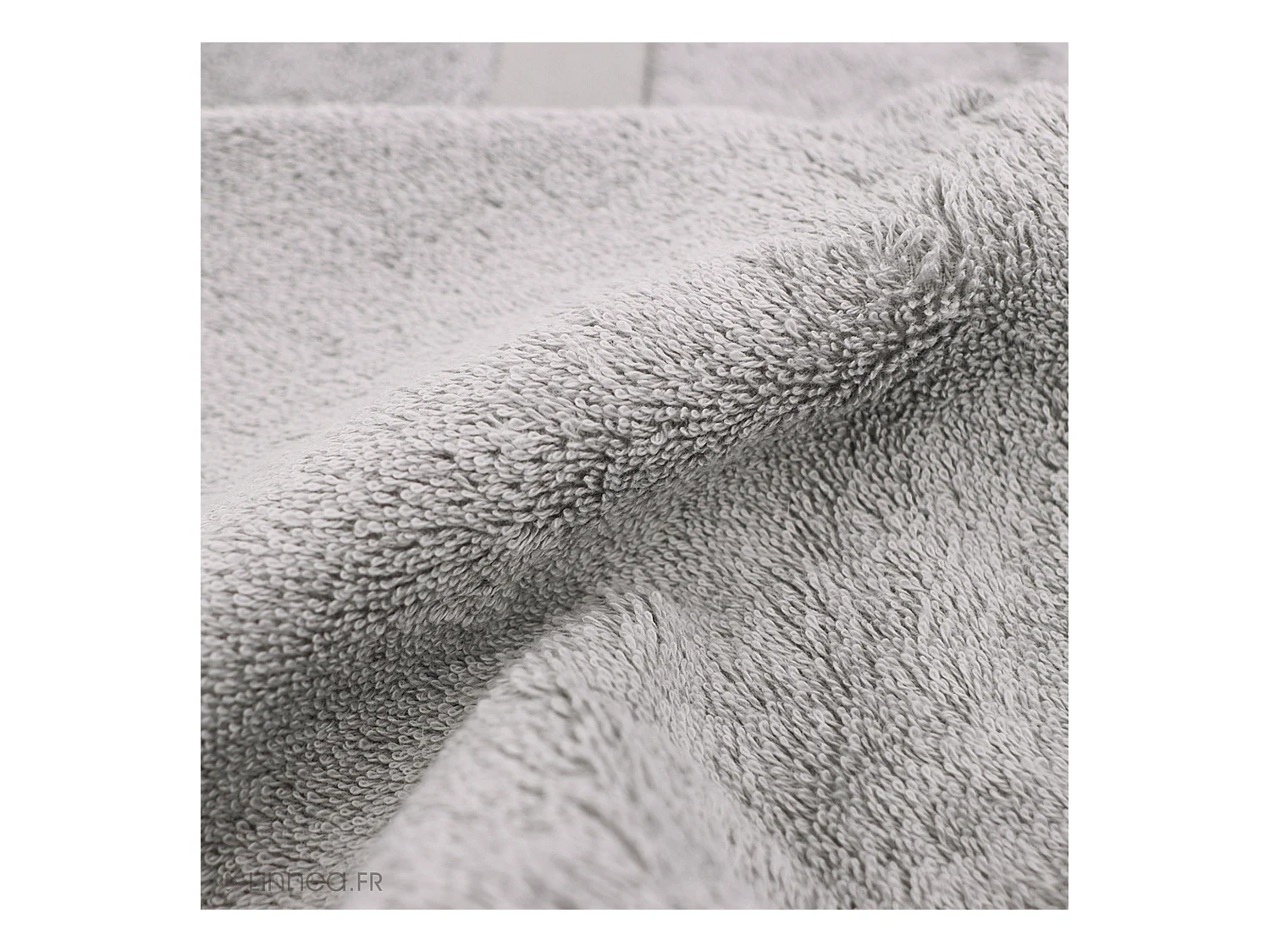 Drap de douche 70x140 cm coton peigné ALBA argent